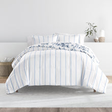 Load image into Gallery viewer, Cabbage Rose Reversible Down-Alternative Comforter Set