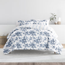 Load image into Gallery viewer, Cabbage Rose Reversible Down-Alternative Comforter Set