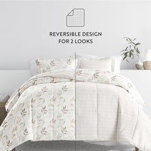 Load image into Gallery viewer, Foliage Stripe Reversible Down-Alternative Comforter Set