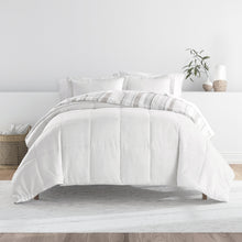 Load image into Gallery viewer, Vertical Stripe Reversible Down-Alternative Comforter Set
