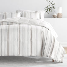 Load image into Gallery viewer, Vertical Stripe Reversible Down-Alternative Comforter Set