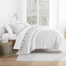 Load image into Gallery viewer, Vertical Stripe Reversible Down-Alternative Comforter Set