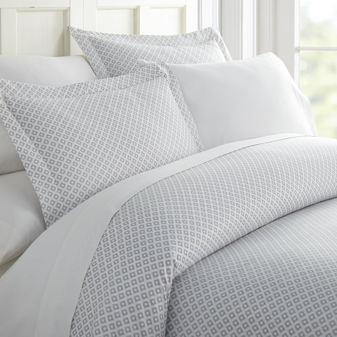 Comforters, Polaris Patterned 3-Piece Duvet Cover Set, Linens And Hutch
