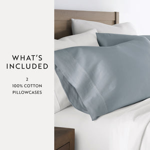 100% Cotton Long-Staple Pillowcase Set