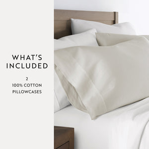 100% Cotton Long-Staple Pillowcase Set