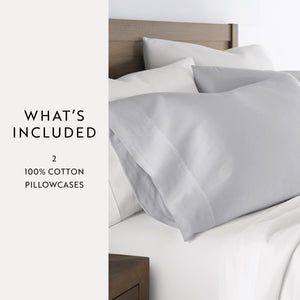 100% Cotton Long-Staple Pillowcase Set