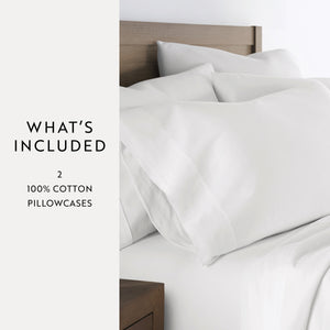 100% Cotton Long-Staple Pillowcase Set