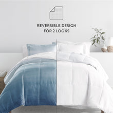 Load image into Gallery viewer, Ocean Waves Reversible Down-Alternative Comforter Set