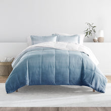 Load image into Gallery viewer, Ocean Waves Reversible Down-Alternative Comforter Set