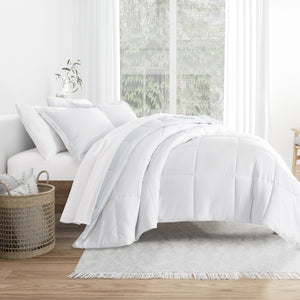 Ocean Waves Reversible Down-Alternative Comforter Set