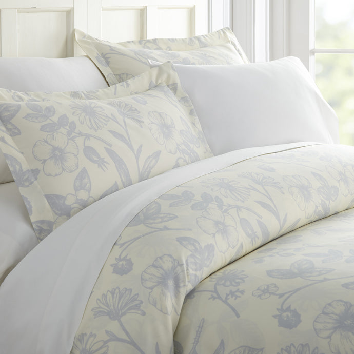 Comforters, Garden Patterned 3-Piece Duvet Cover Set, Linens And Hutch