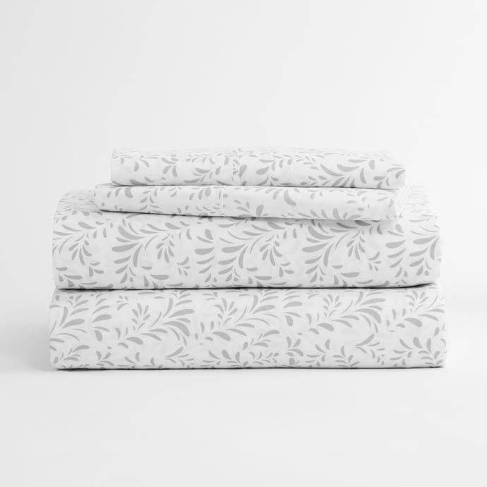 Burst of Vines Pattern 4-Piece Sheet Set