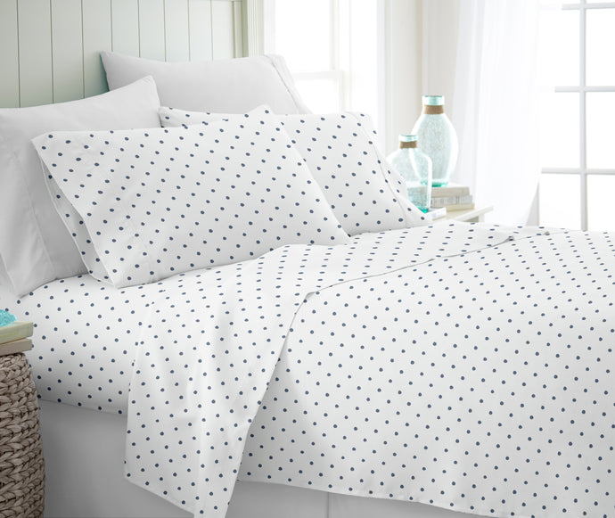 Dots Pattern 4-Piece Sheet Set