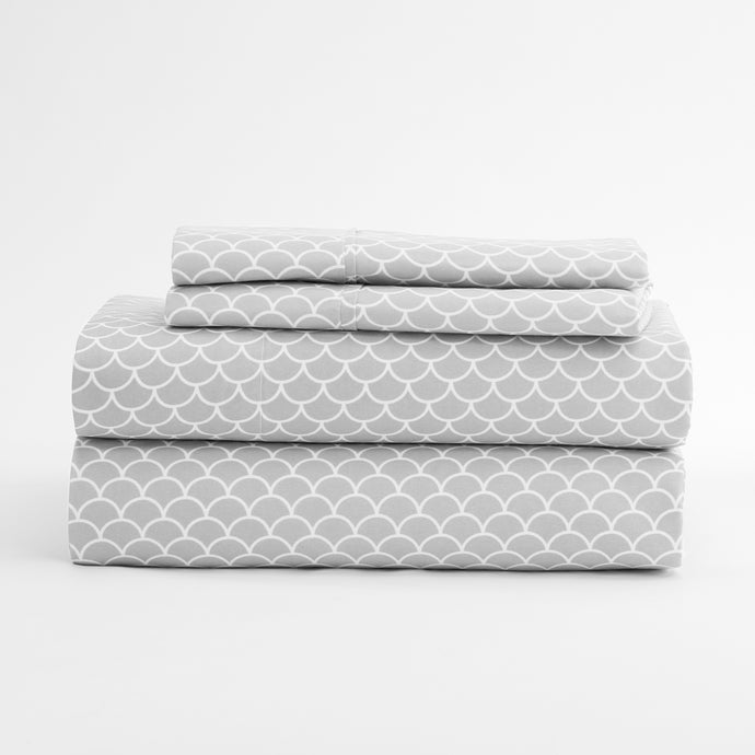 Scallops Pattern 4-Piece Sheet Set