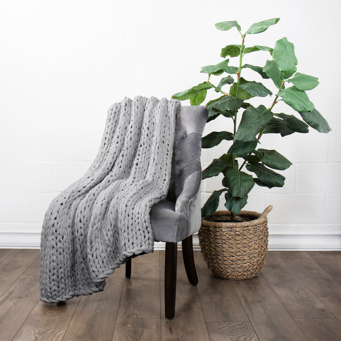 Oversized Chunky Knit Blanket