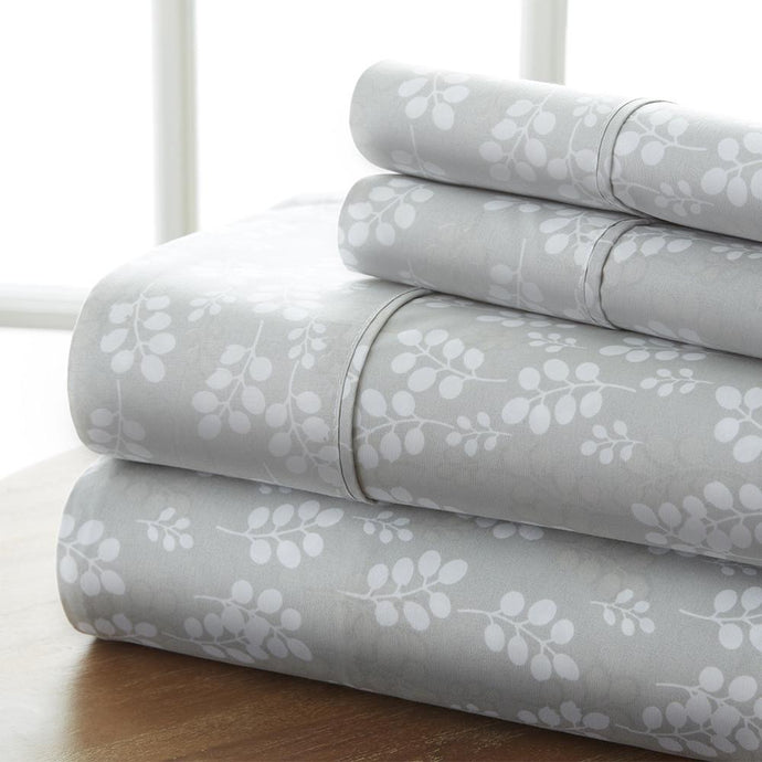 Wheatfield Patterned 4-Piece Sheet Set - Sheets - Linens and Hutch