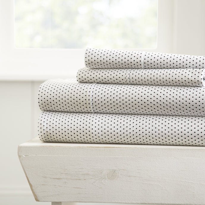 Stippled Patterned 4-Piece Sheet Set - Sheet - Linens and Hutch